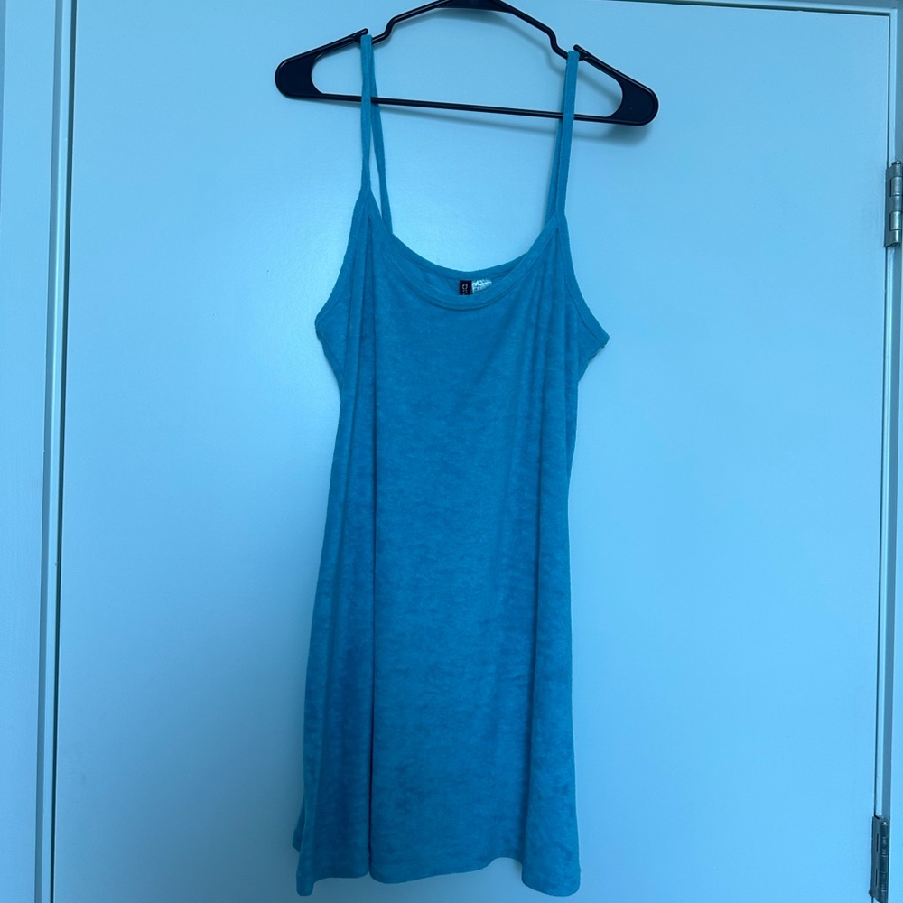 Divided Terry Towel CoverUp Dress